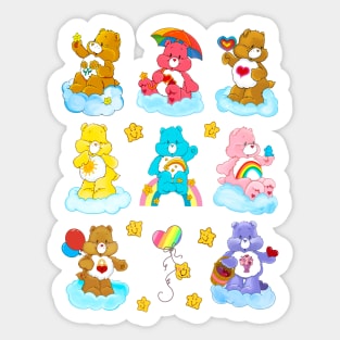 Care Bear Rainbow Nostalgic 80s Retro Vintage Childhood Cartoon Sticker